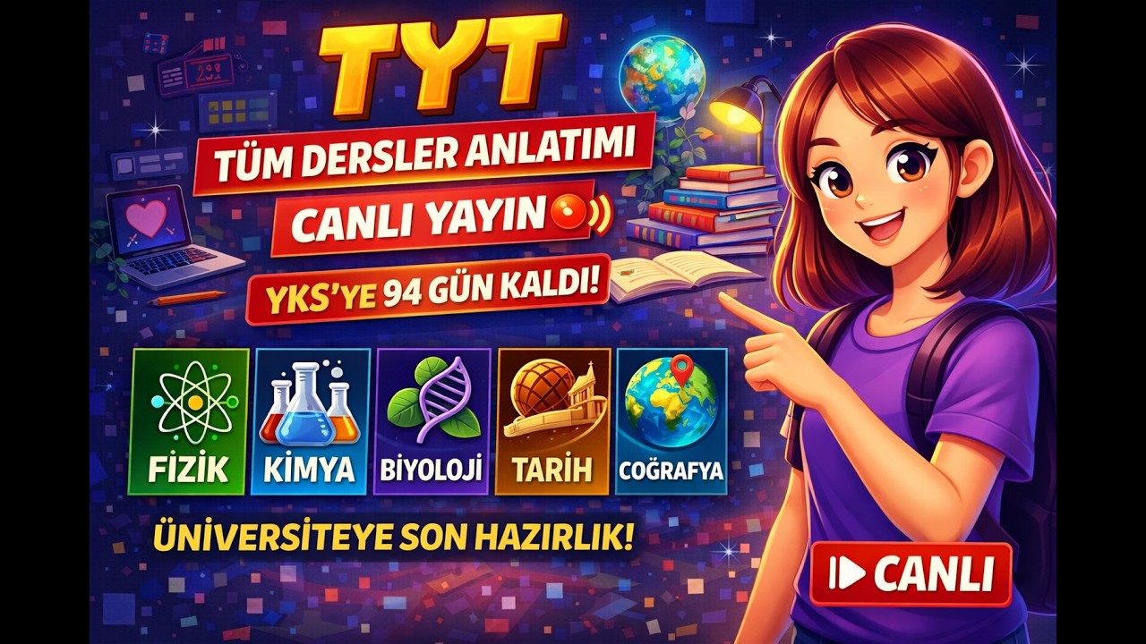 TYT FULL KONU ANLATIMI CANLI YAYIN 🔴 | Sosyal Bilimler - Fen Bilimleri | YKS 2026 Hazırlık