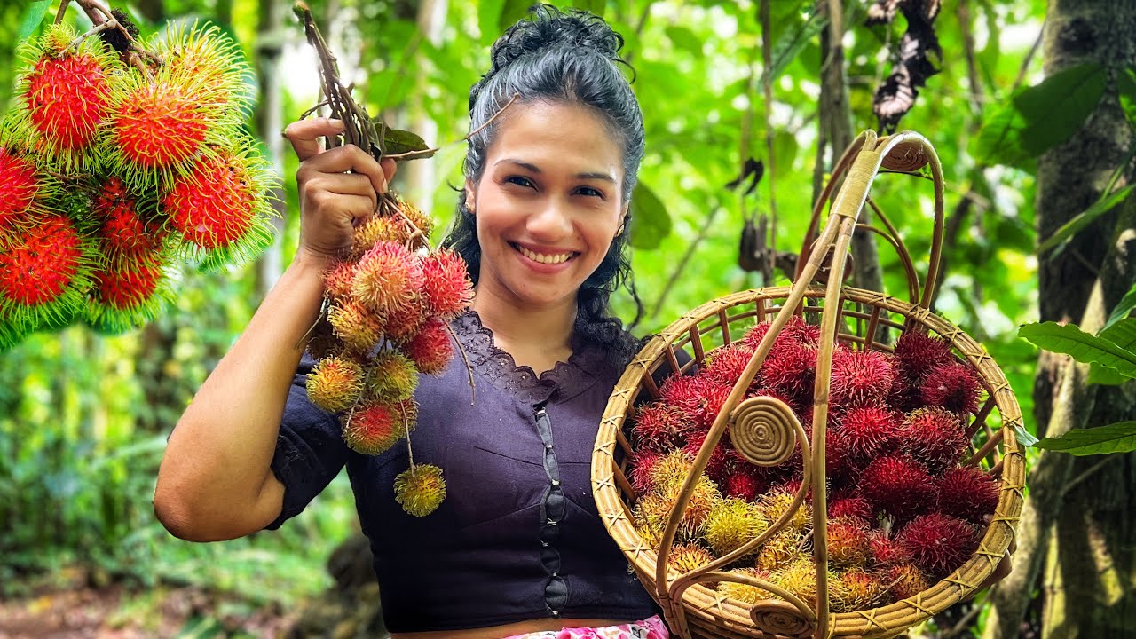 Sweet, Tangy & Juicy! 🍇 Rambutan Recipes Straight from the Village Kitchen