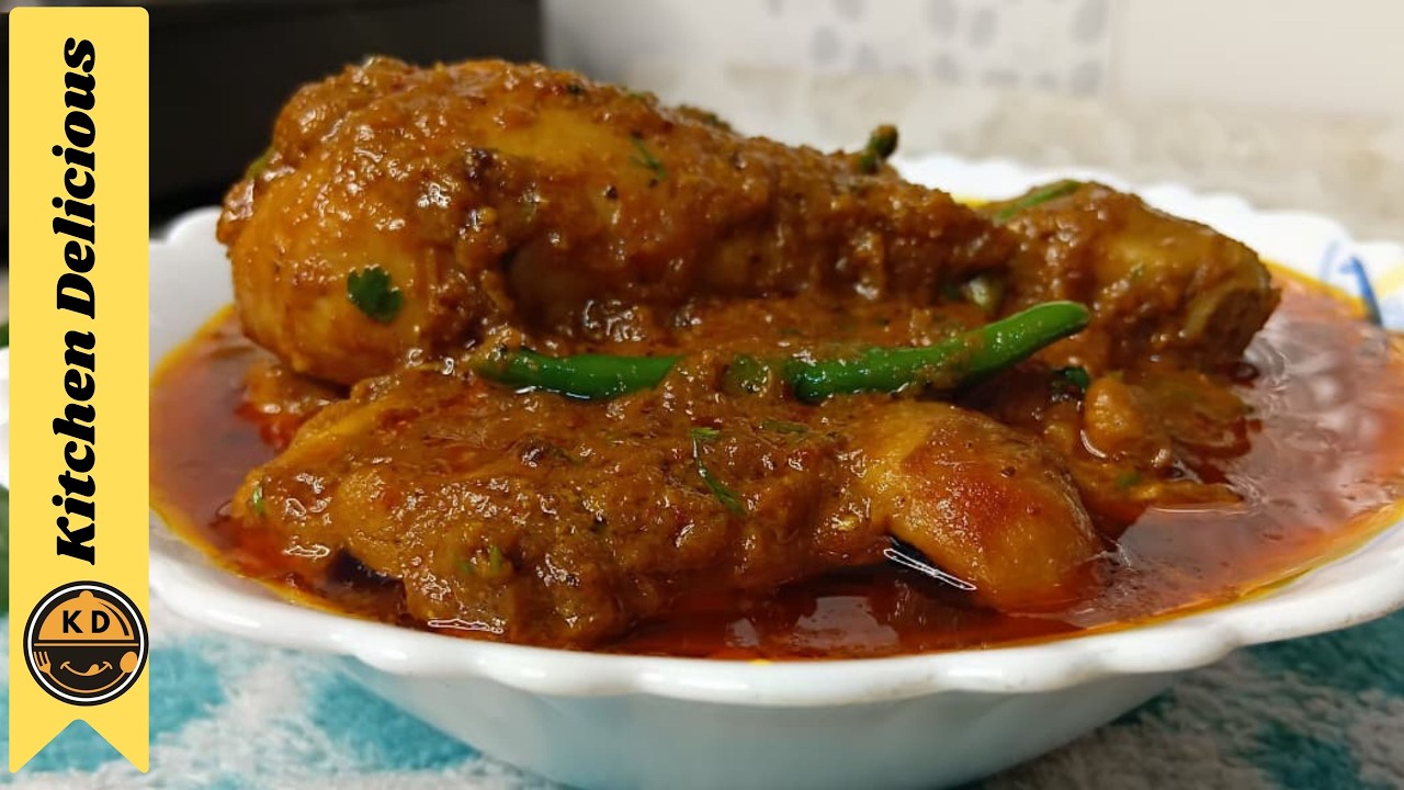 Hyderabadi Chicken Masala Recipe || Chicken Masala Recipe Hyderabadi Style || Kitchen Delicious 