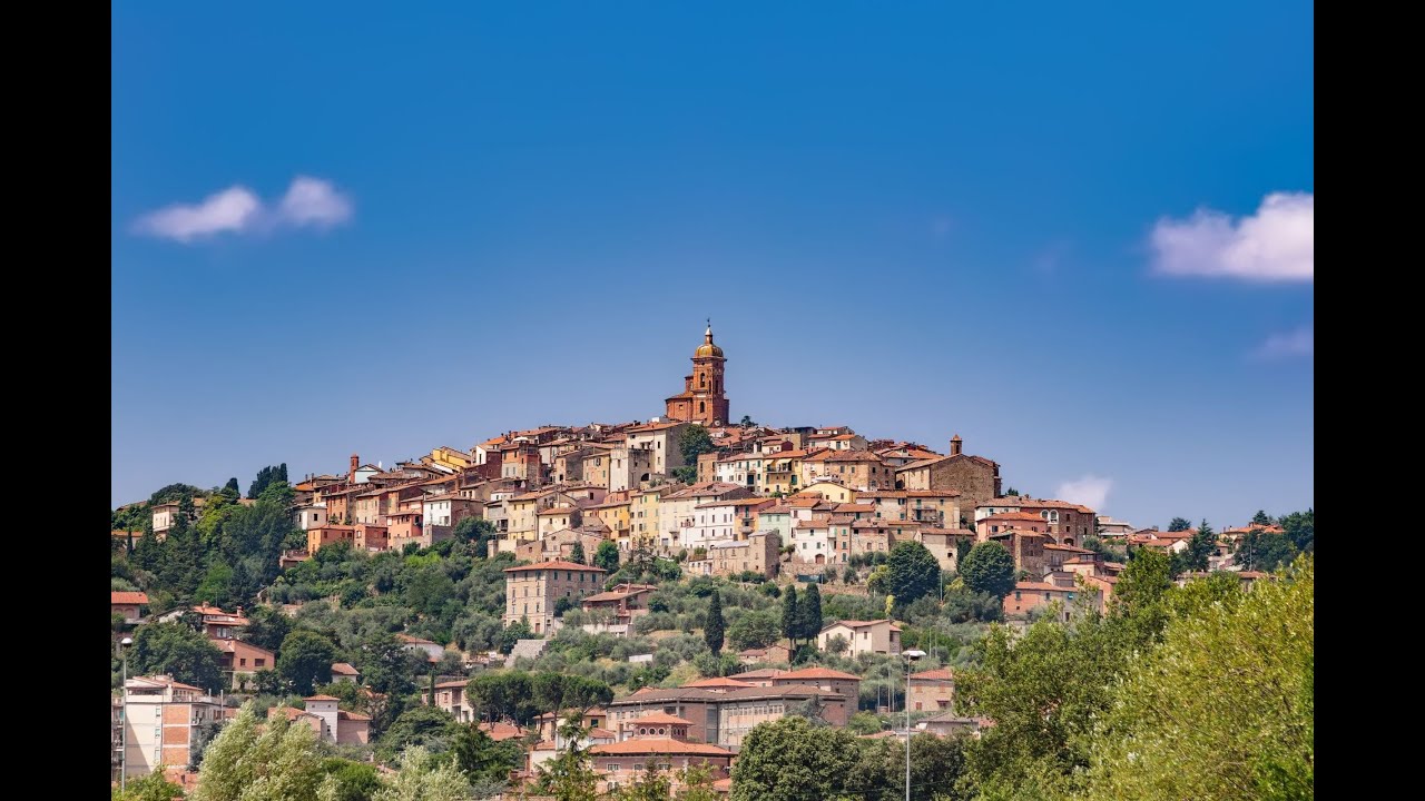 The Balcony on the Val di Chiana, Sinalunga | WALKING TOUR [4K] with description