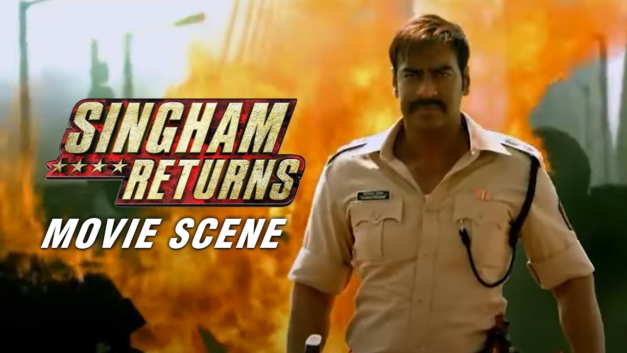 Ajay Devgn's Convoy Is Attacked On The Sea Link | Singham Returns | Movie Scene | Rohit Shetty