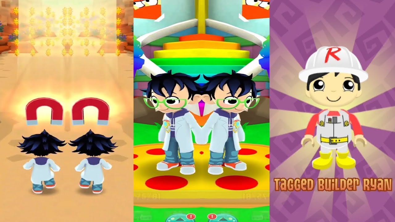 TAG WITH RYAN MIRROR REVERSE LEO WOODS AND INDIA RYAN FUNNY GAMEPLAY