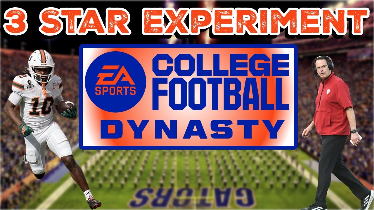 The 3 Star Experiment in CFB 26 Dynasty