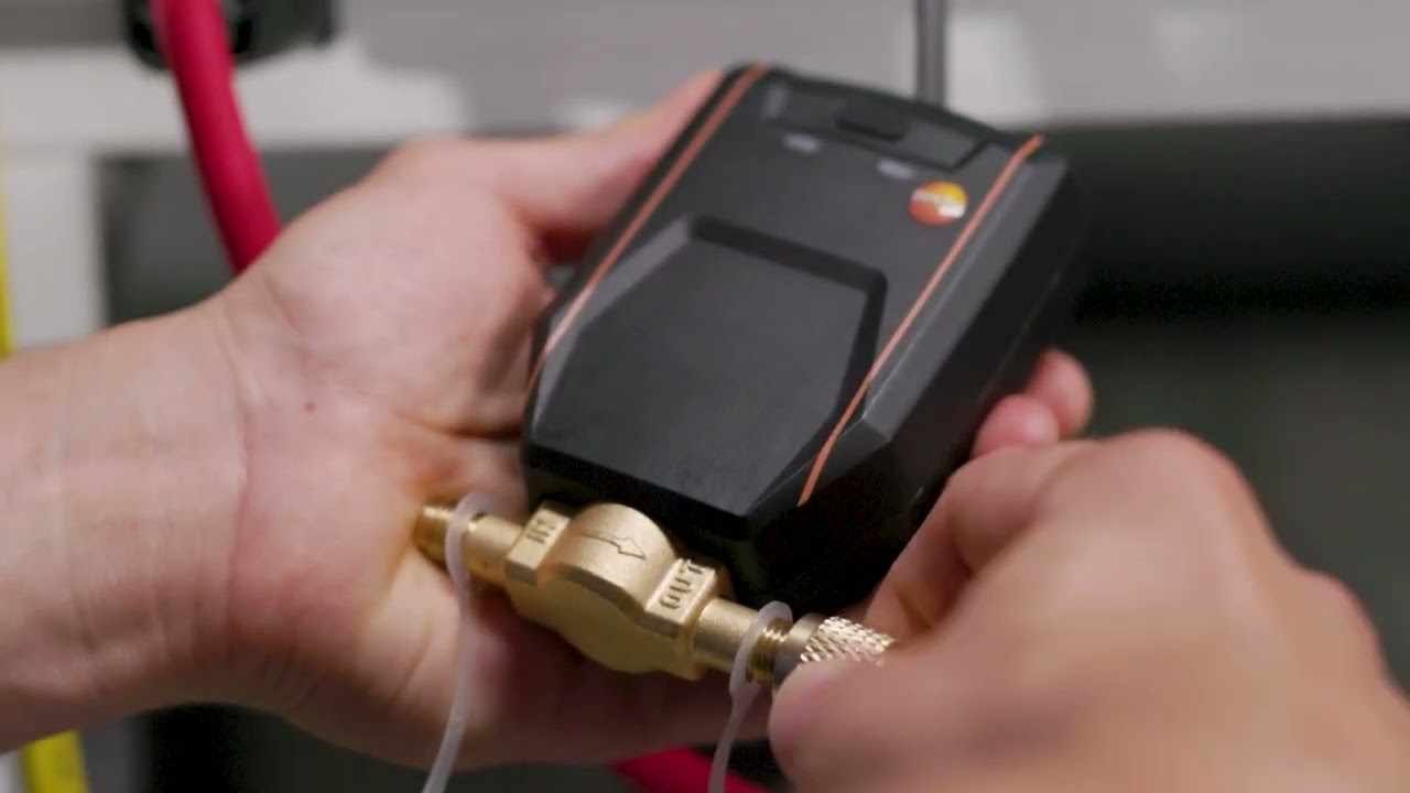 Automatic refrigerant filling (target weight) with testo 560i