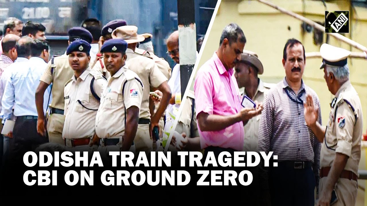 CBI team at accident site of Balasore train tragedy
