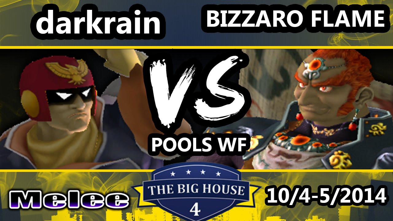 The Big House 4 - Bizzarro Flame (Ganondorf) Vs. Darkrain (Captain Falcon) - Pools Round 2 - SSBM