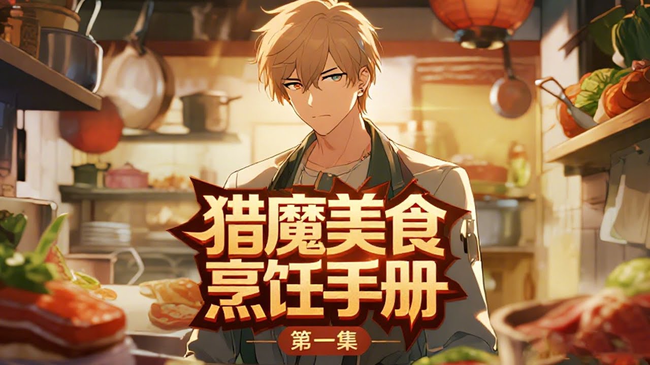 完结《猎魔美食烹饪手册》第1集/共3集 当夜晚降临，耳边响起了呢喃声，阴影中的怪物开始躁动的时候，他饥饿的胃袋开始发出轰鸣，他不由吞咽起了口水……饥饿，就是最好的鞭策。