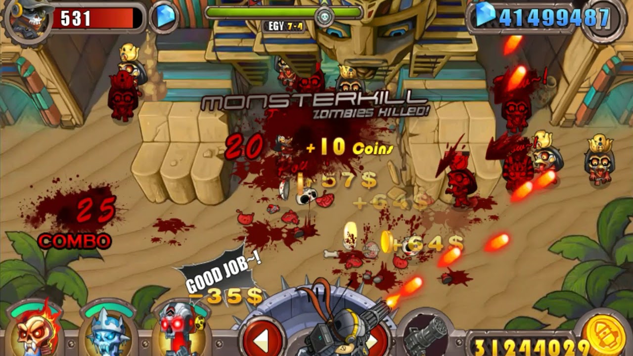 Zombie Evil Gameplay Walkthrough EGY Easy Stage 7 Mission 1 6 UMP RPG Gatling M32 M202A1 HD