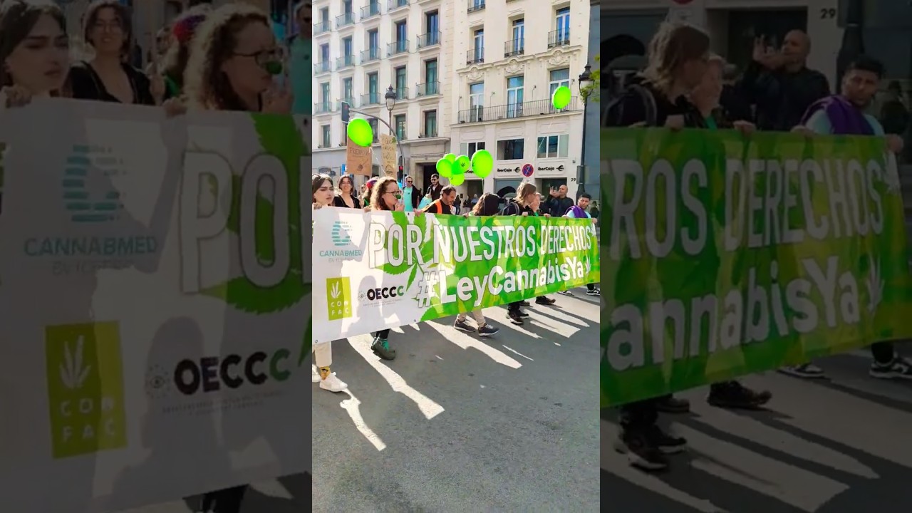 🔥 &iexcl;ADI&Oacute;S PROHIBICI&Oacute;N! 🌿 Madrid MARCHA por la LEGALIZACI&Oacute;N de la MARIHUANA 🙌