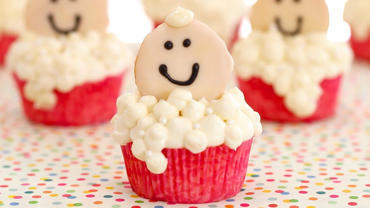 Bubbly Baby Cupcakes for Oh Joy Digital Baby Shower - Gemma's Bigger Bolder Baking Ep. 36