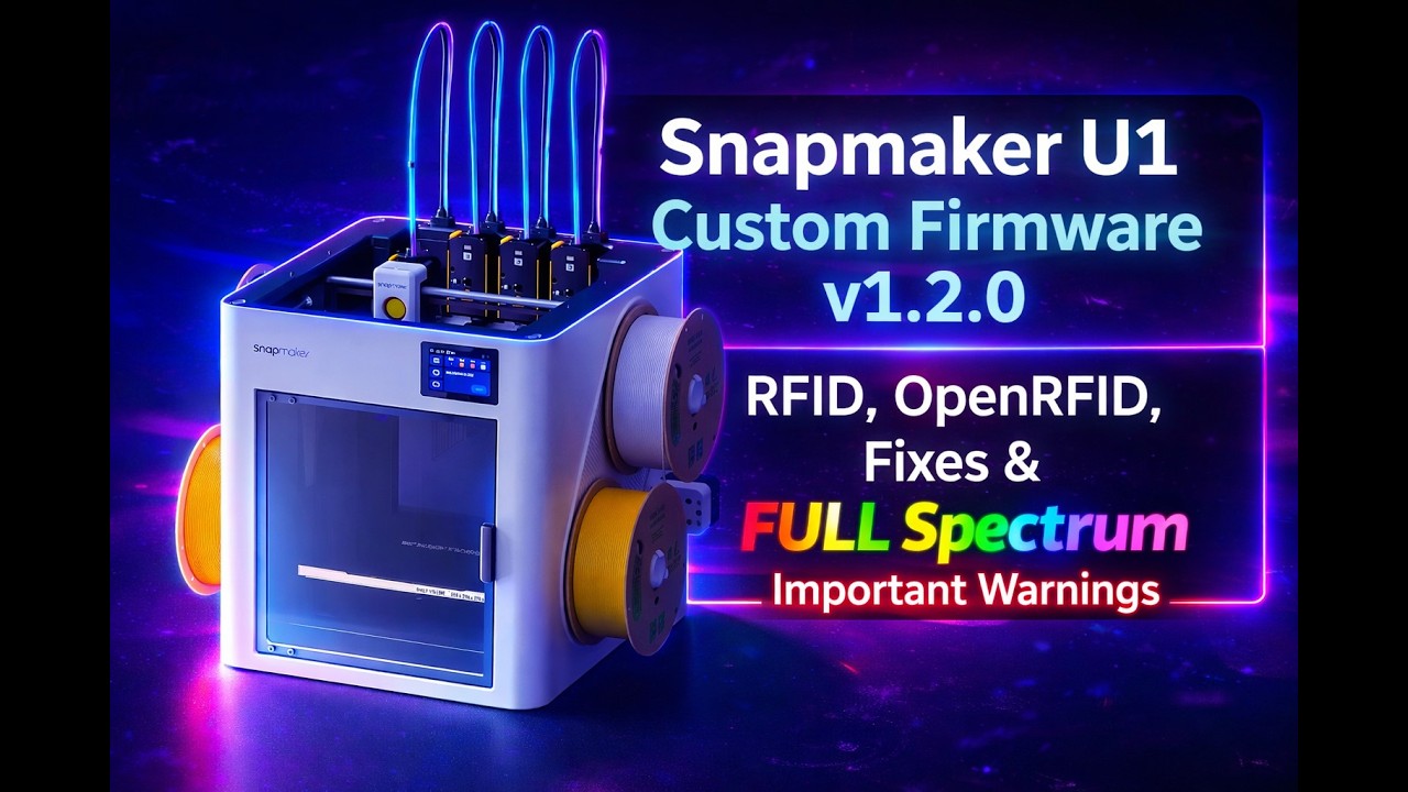 Новая прошивка Snapmaker U1 версии 1.2.0 &ndash; Предупреждение о полноспектральной печати!