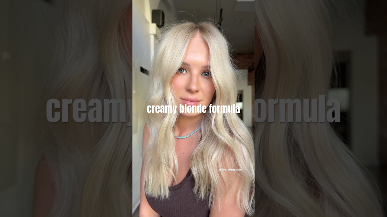 CREAMY BLONDE FORMULA USING REDKEN SHADES EQ @SalonCentric #saloncentricpartner