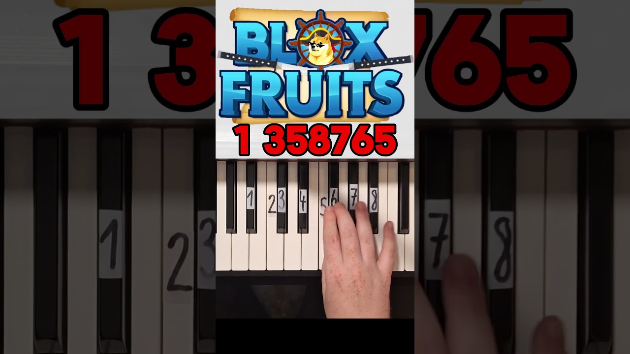 Blox Fruits Piano Tutorial #shorts