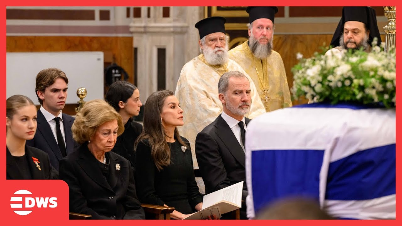 Princess Irene Funeral: Former Queens Sofia & Anne-Marie, King Felipe Join | DWS News | AQ1F