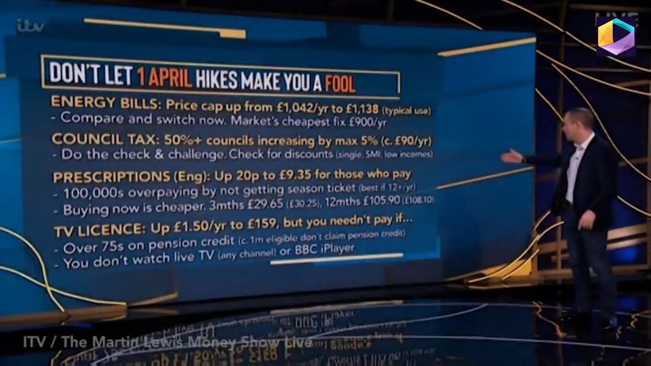 Martin Lewis addresses TV Licence increase ' Don't Let 1 April Hikes Make You Fool '
