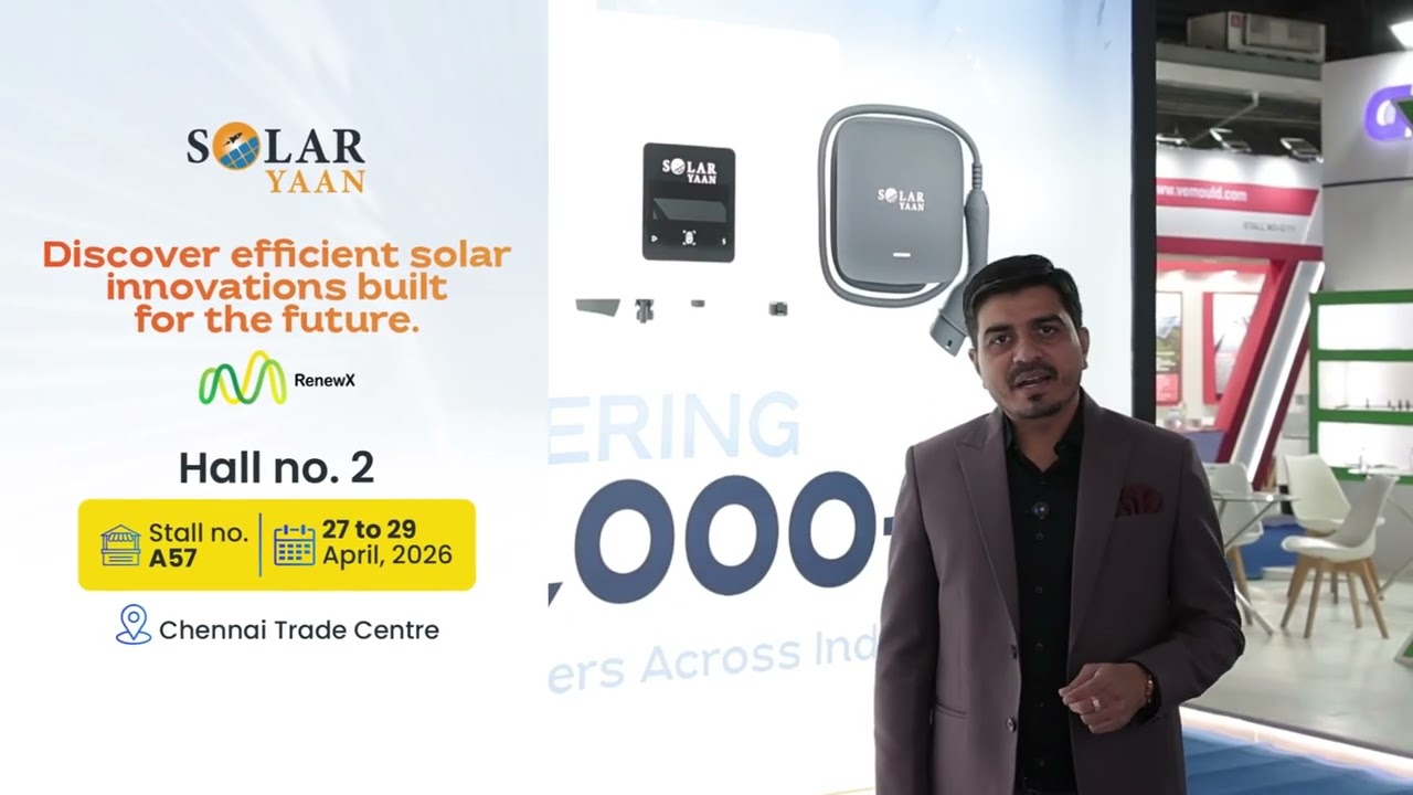 Visit Solar Yaan at RenewX 2026!