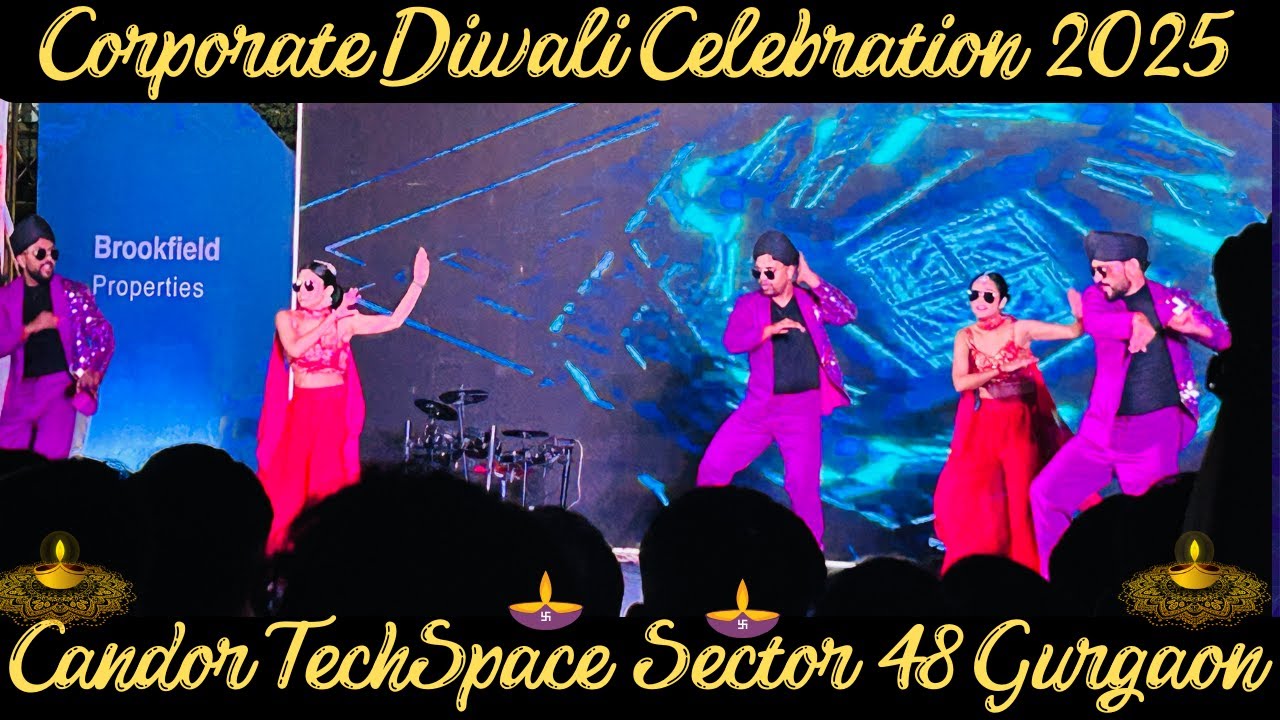💥 Corporate Diwali Celebration 2025 | Full Masti, Dance & Fun at Candor TechSpace Gurgaon Sector 48
