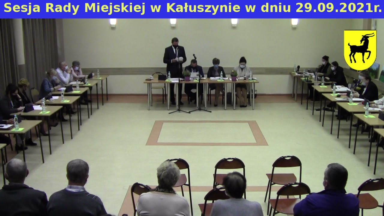 Nagranie z obrad 24 Sesji Rady Miejskiej z dnia 29 września 2021r