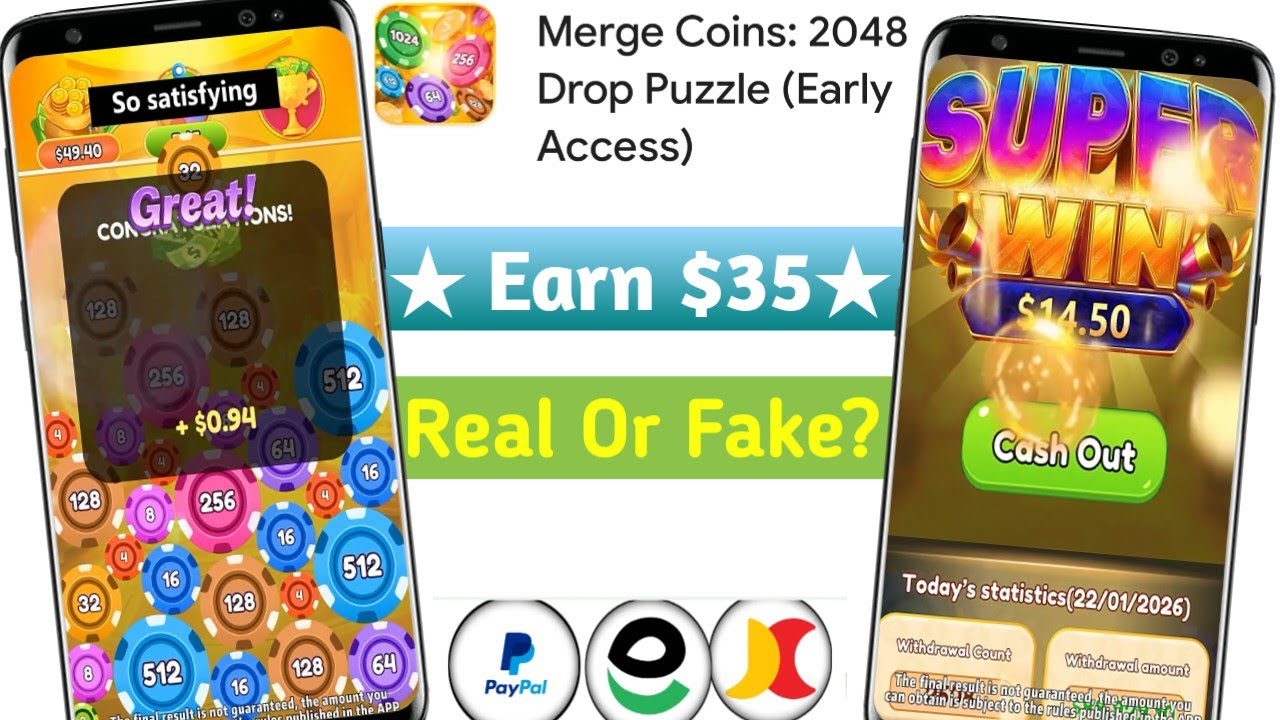 Merge Coin Drop Puzzle Tested &ndash; Legit App or Scam?🚶&zwj;♂️💰 Merge Coin Drop Puzzle Tested🚶&zwj;♂️💰