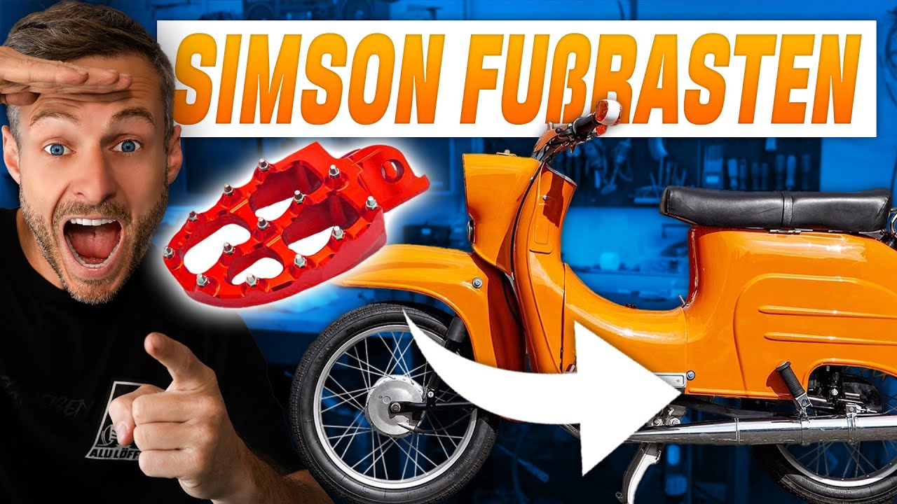 Original oder Tuning? Simson Schwalbe Fußrasten Umbau Schweißen
