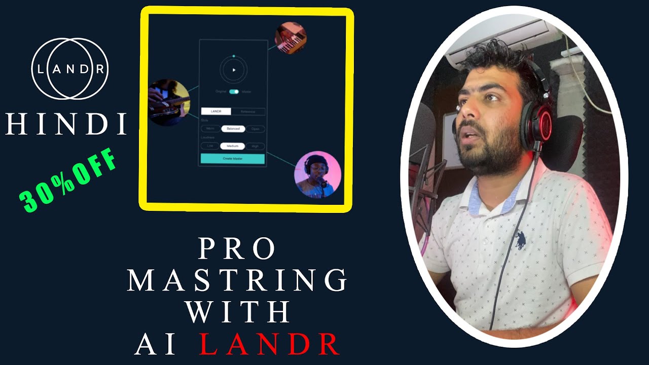 How to use LANDR for AI Online Mastering for Home Studio Music Production | HINDI | Music Class