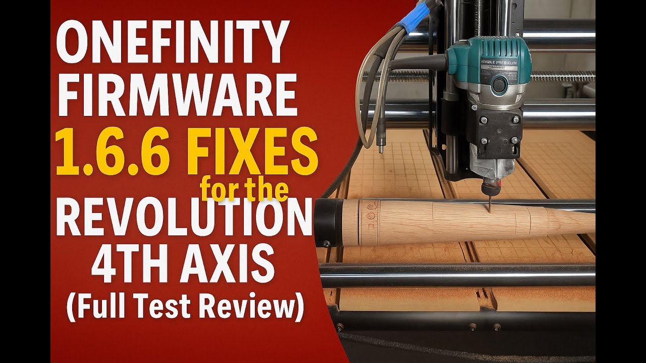 Обновление прошивки Onefinity 1.6.6 &mdash; ИСПРАВЛЕНИЯ для Revolution 4th Axis (полный тестовый обзор)...