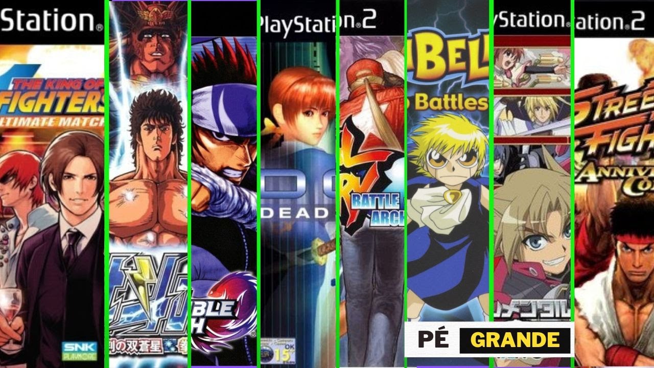 TODOS OS JOGOS DE LUTA DO PlayStation 2 - Fighting games PlayStation 2
