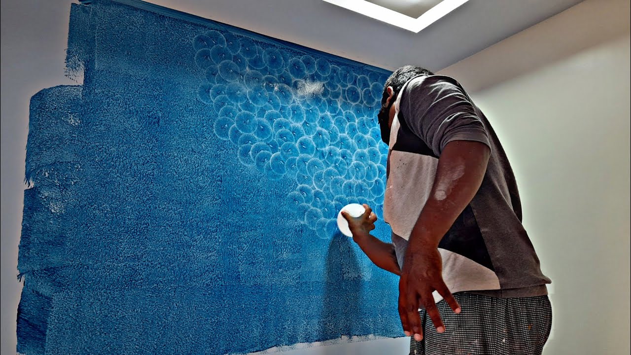wall painting 🎈 wall texture design simple processor @TEXTUREWALA
