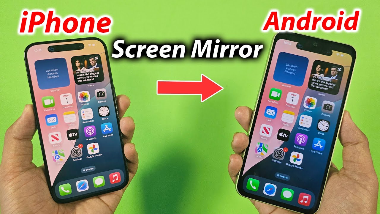 How to mirror iPhone to Android phone