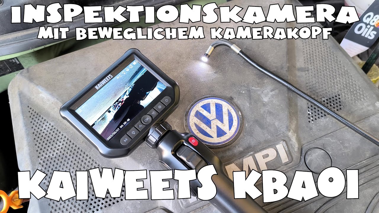 Inspektionskamera mit beweglichem Kamerakopf - KAIWEETS KBA01 Endoskop