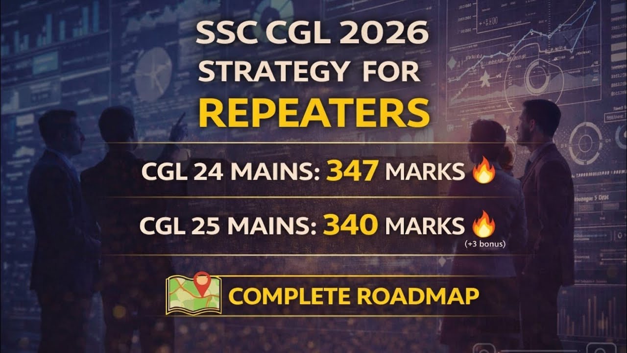 Ssc Cgl 2026 strategy for Repeaters | ssc cgl strategy #cglmains #cgl