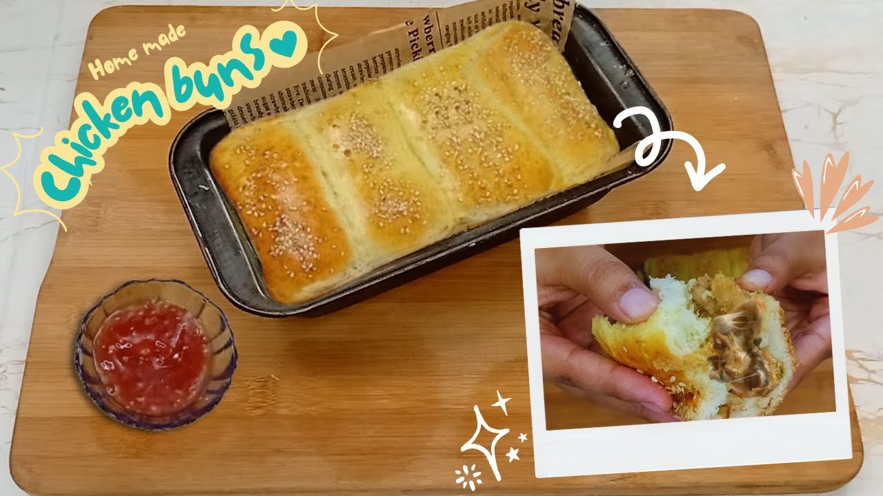 Soft and Fluffy Chicken Buns Recipe | Chicken Dinner Rolls