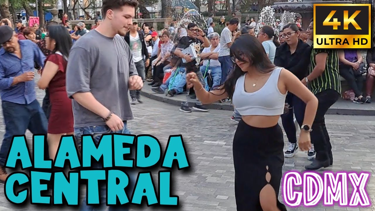 Bailando en la Alameda Central Ciudad de México 4K | Cumbia, Salsa | Viernes 7-03-2025