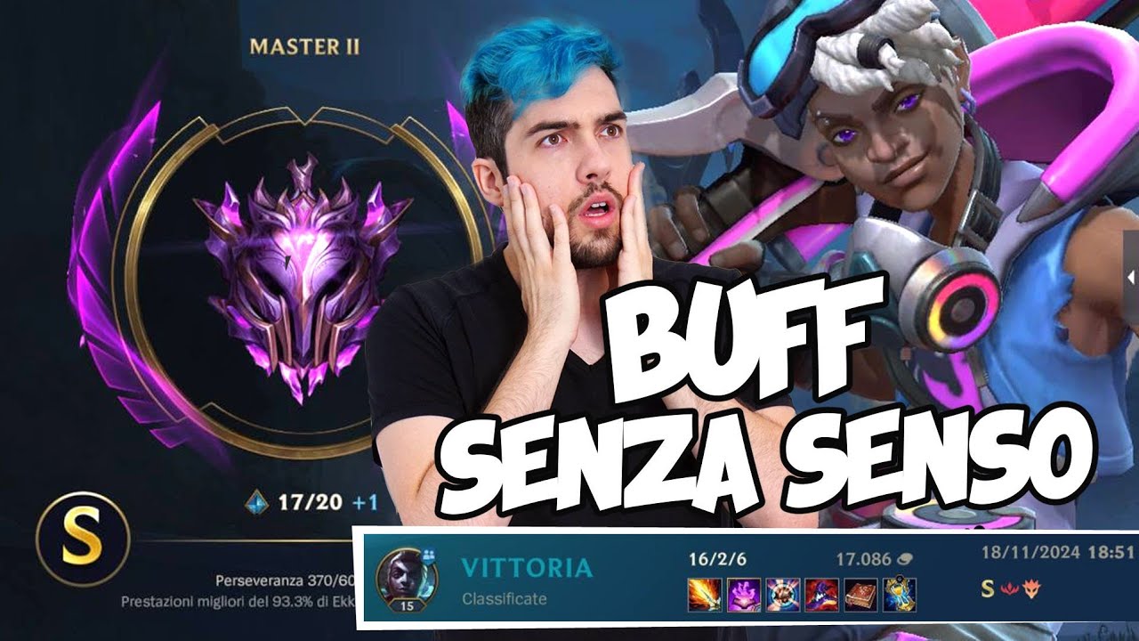 EKKO BUFF = SBROCCATO | Abusane prima che lo NERFINO! |16-2-6  Master/GM ELO | FT Piuma