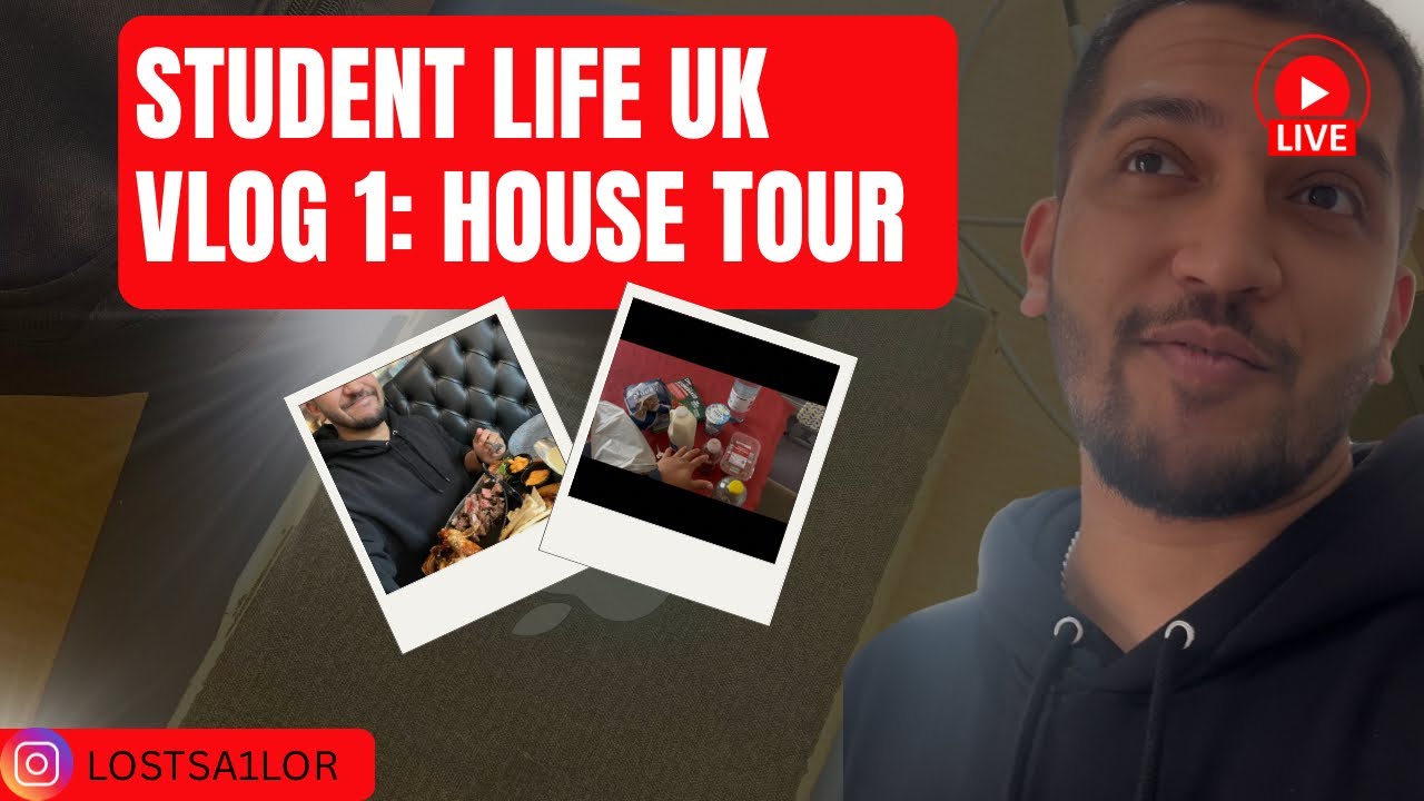 STUDENT LIFE UK Vlog 1: House Tour (South Shields) 