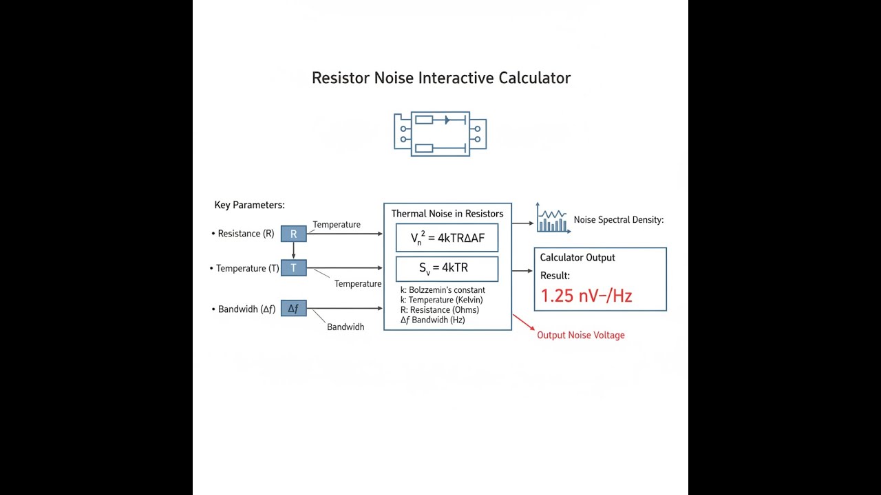 Resistor Noise Interactive Calculator - Instructions Video