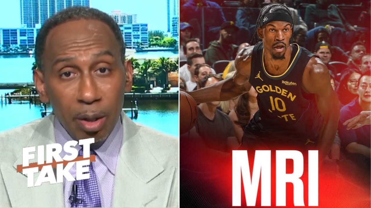 FIRST TAKE | Warriors’ title run is over! - Stephen A. on Jimmy Butler suffers torn ACL vs. Heat