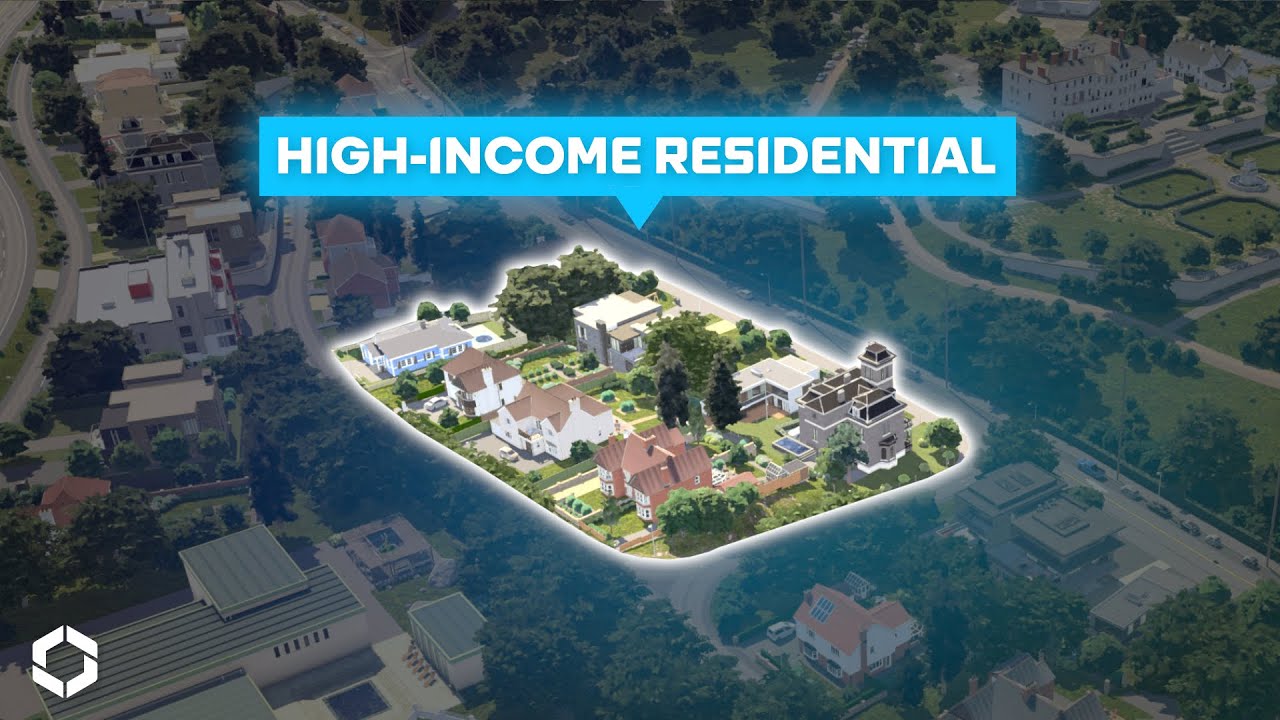 Building a Beautiful & Wealthy Residential Area | Cities Skylines 2 | Timelapse Build