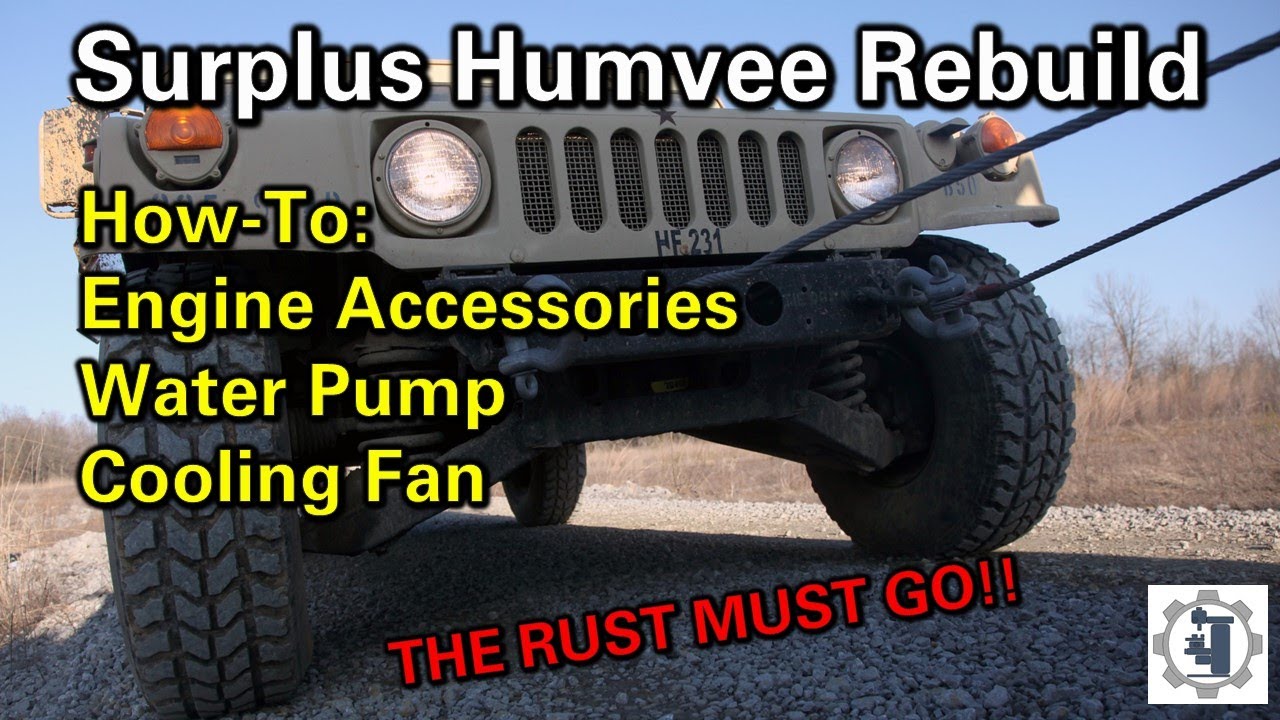 REPLACE Your Rusty Water Pump Like a PRO on a Surplus HMMWV 6.5L Diesel Engine