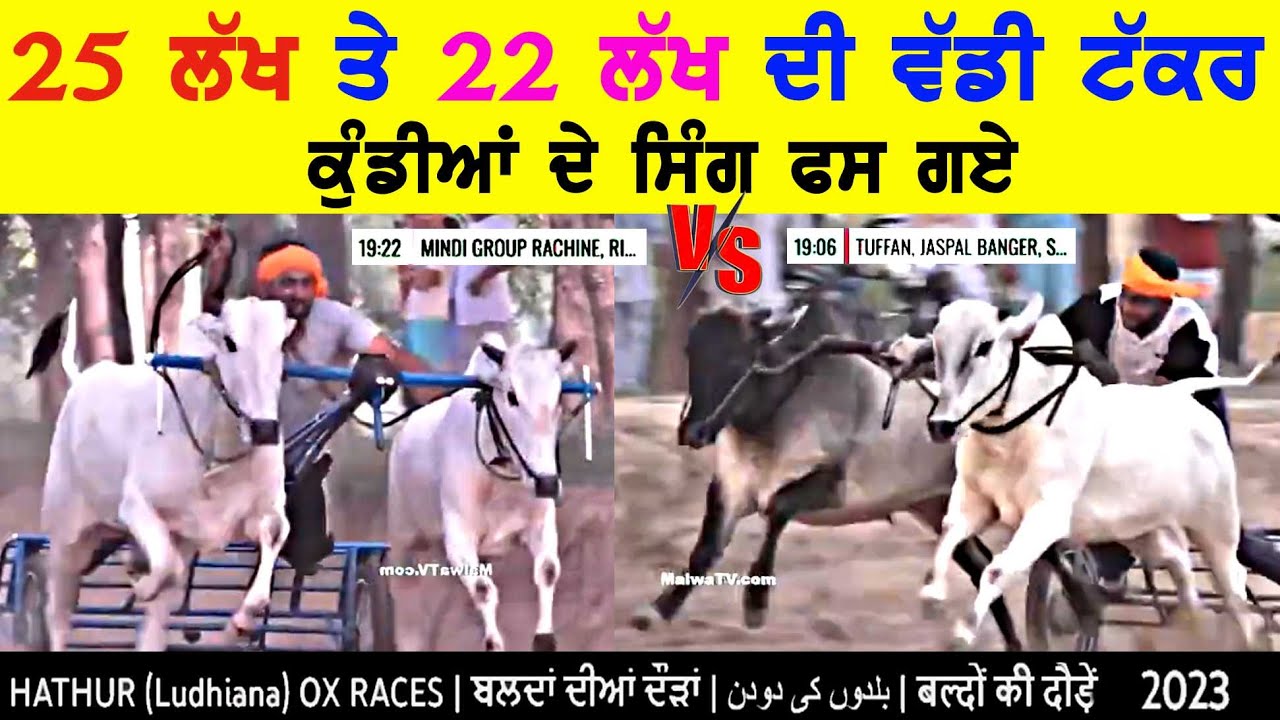 25 ਲੱਖ ਤੇ 22 ਲੱਖ ਦੀ ਵੱਡੀ ਟੱਕਰ -HAHTUR -OX RACE 18 AUG 2023
