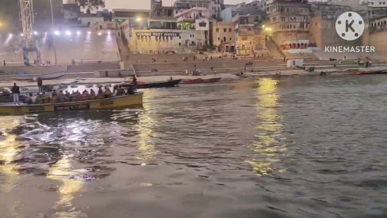 కాశీ క్షేత్రంలో గంగా నది... #kumbhamela #kasikshetram #gangariver