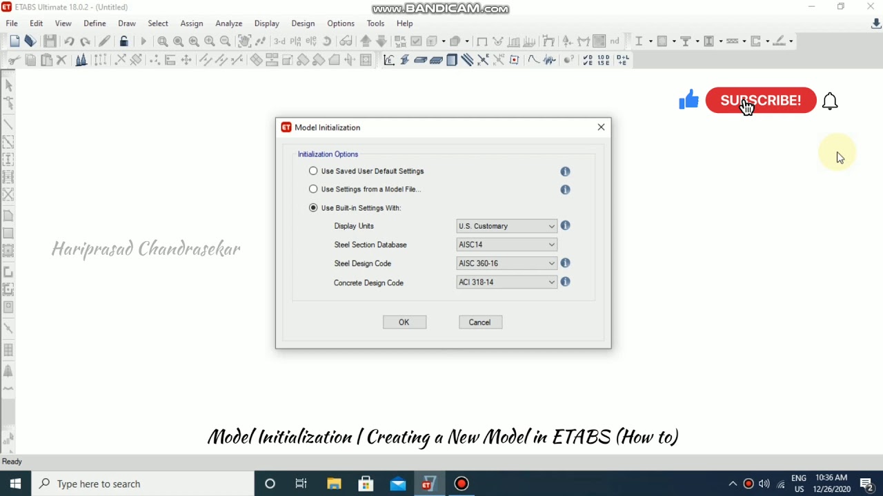 Creating a New Model in ETABS (How to)
