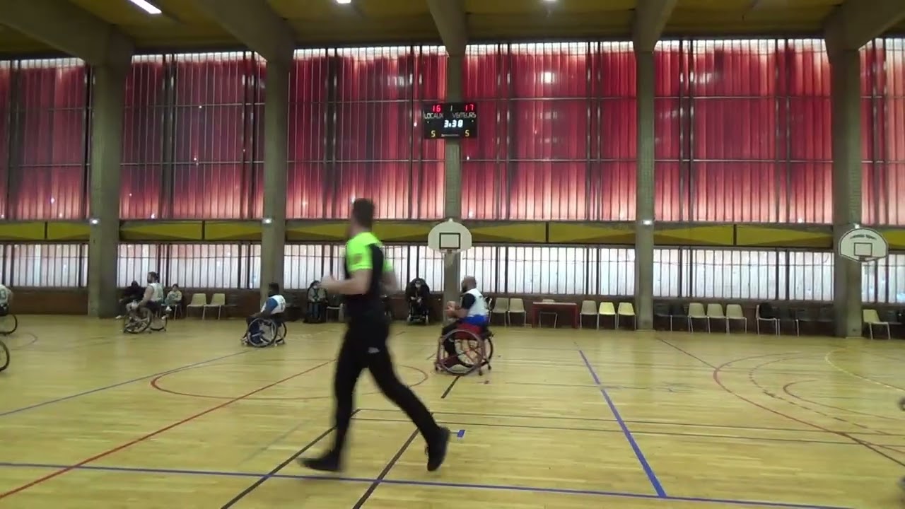 Paris contre Troyes du 29 01 2022 - Match de Championnat de France de Basket fauteuil Nationale 2