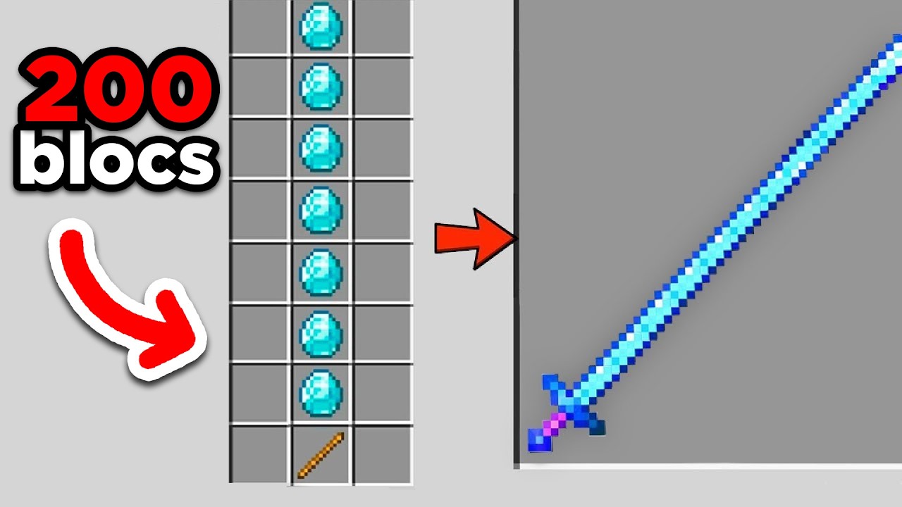 Minecraft mais les Crafts Deviennent de plus en plus Long....
