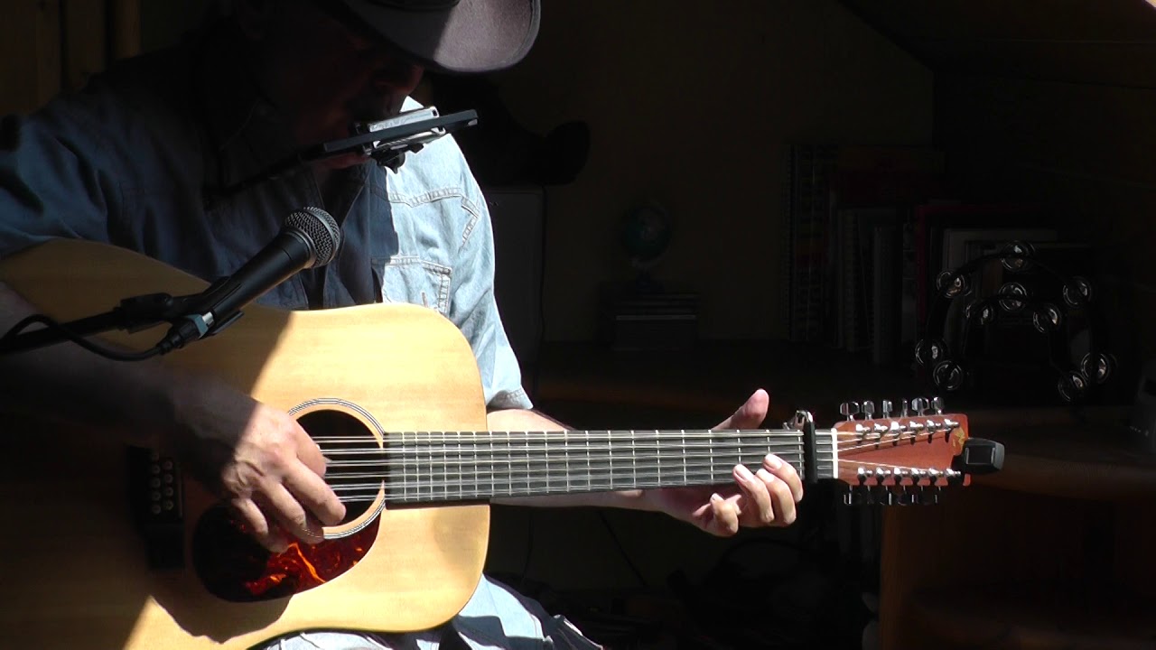 Blowin in the wind - Bob Dylan (cover: harmonica/12 string)