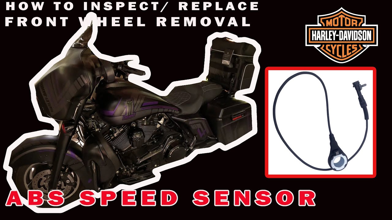 ABS Speed Sensor troubleshooting Harley Davidson Touring, replacement, wheel removal