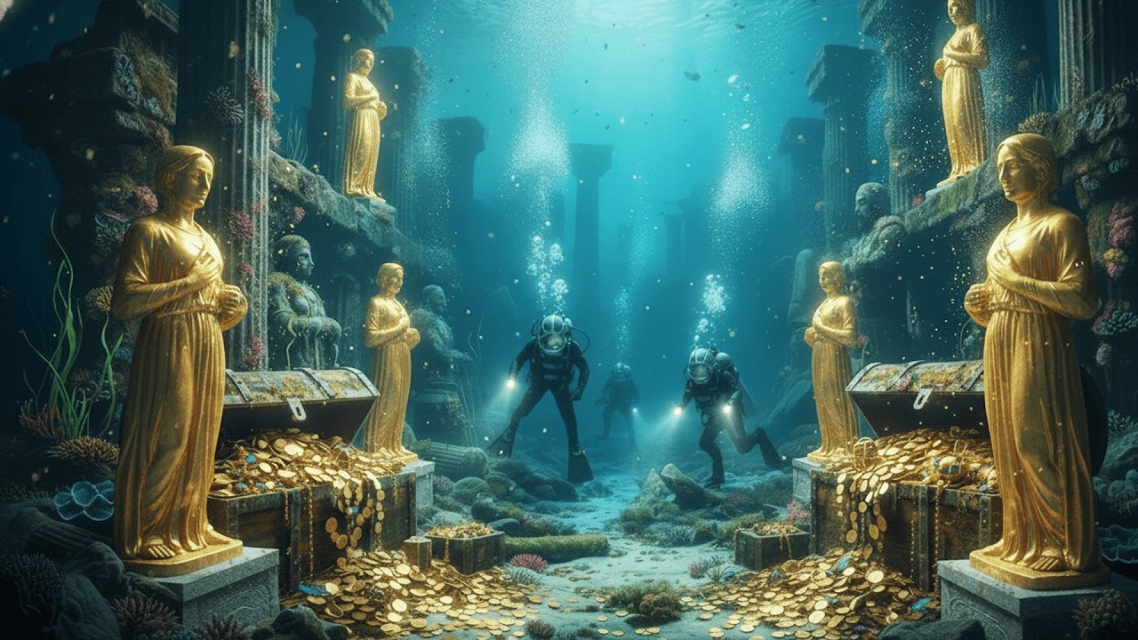A Lost Ancient City Found Under the Atlantic Ocean – Hidden Treasure Worth Tens of Millions 💰🌊