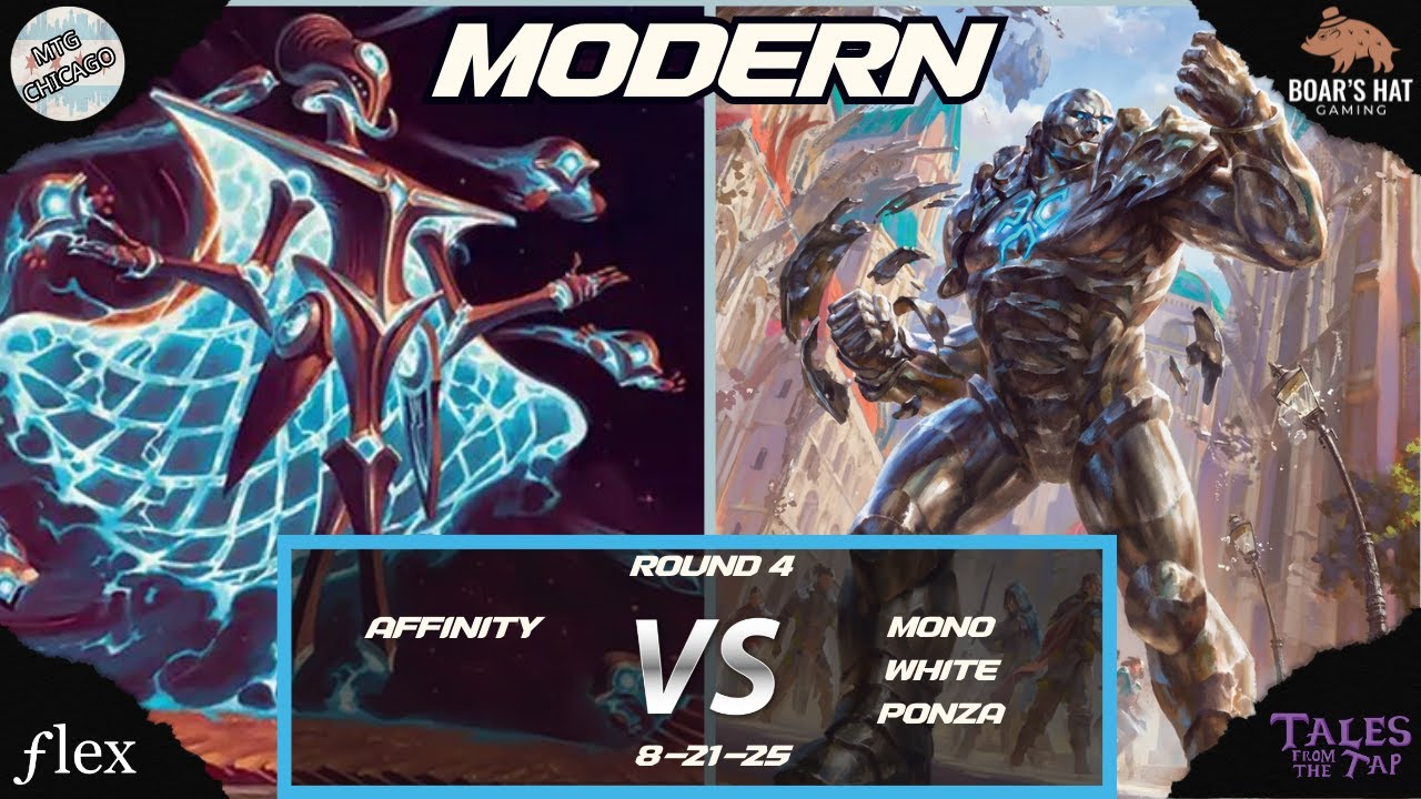 Affinity VS Mono White Ponza MTG [Modern Round 4]