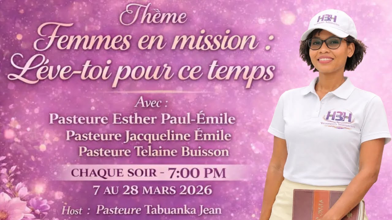 7am-1pm Jeune et Priere | Femme HBH en Mission | Pasteure Tabuanka Jean 3/4/26