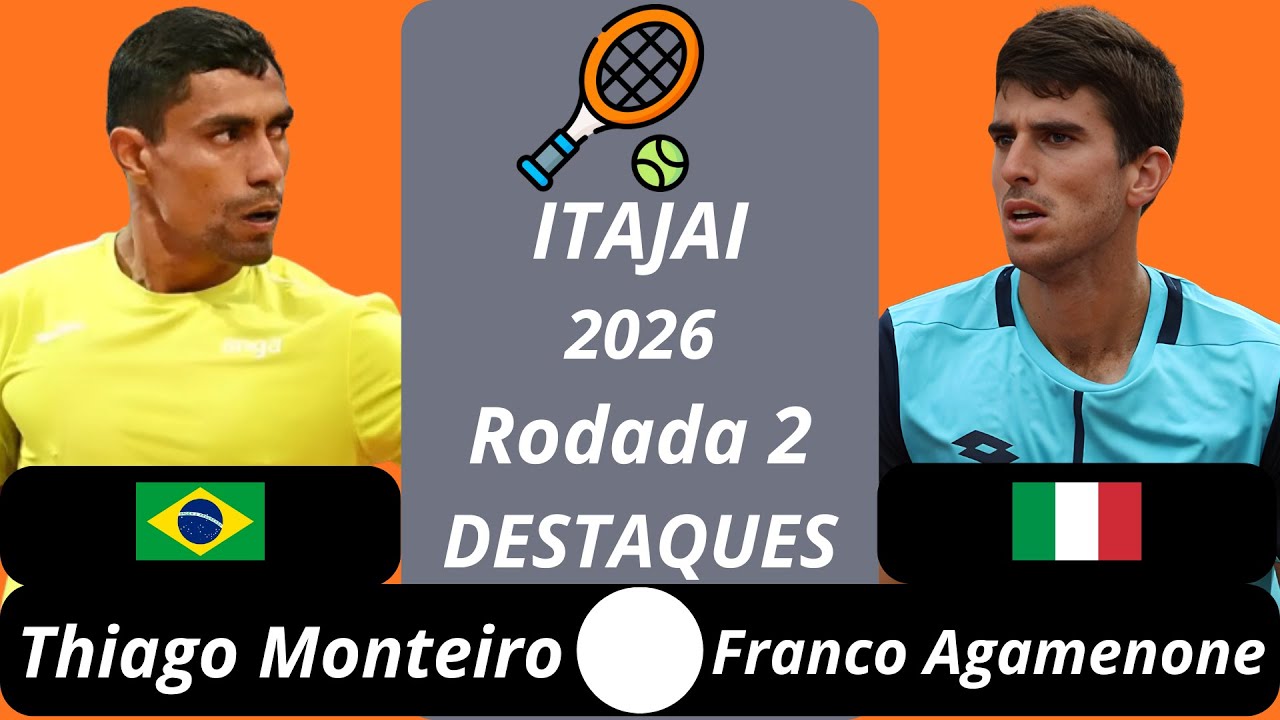 Thiago Monteiro vs Franco Agamenone | Itajai 2026 R2 destaques